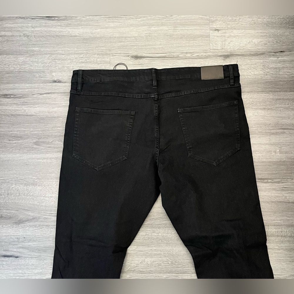 Good Counsel Men’s Plus Size 48WX34 Distressed Thurmond Taper Jeans Black - Picture 7 of 9
